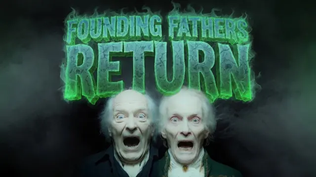 Thumbnail for Two Founding Fathers. One park bench.